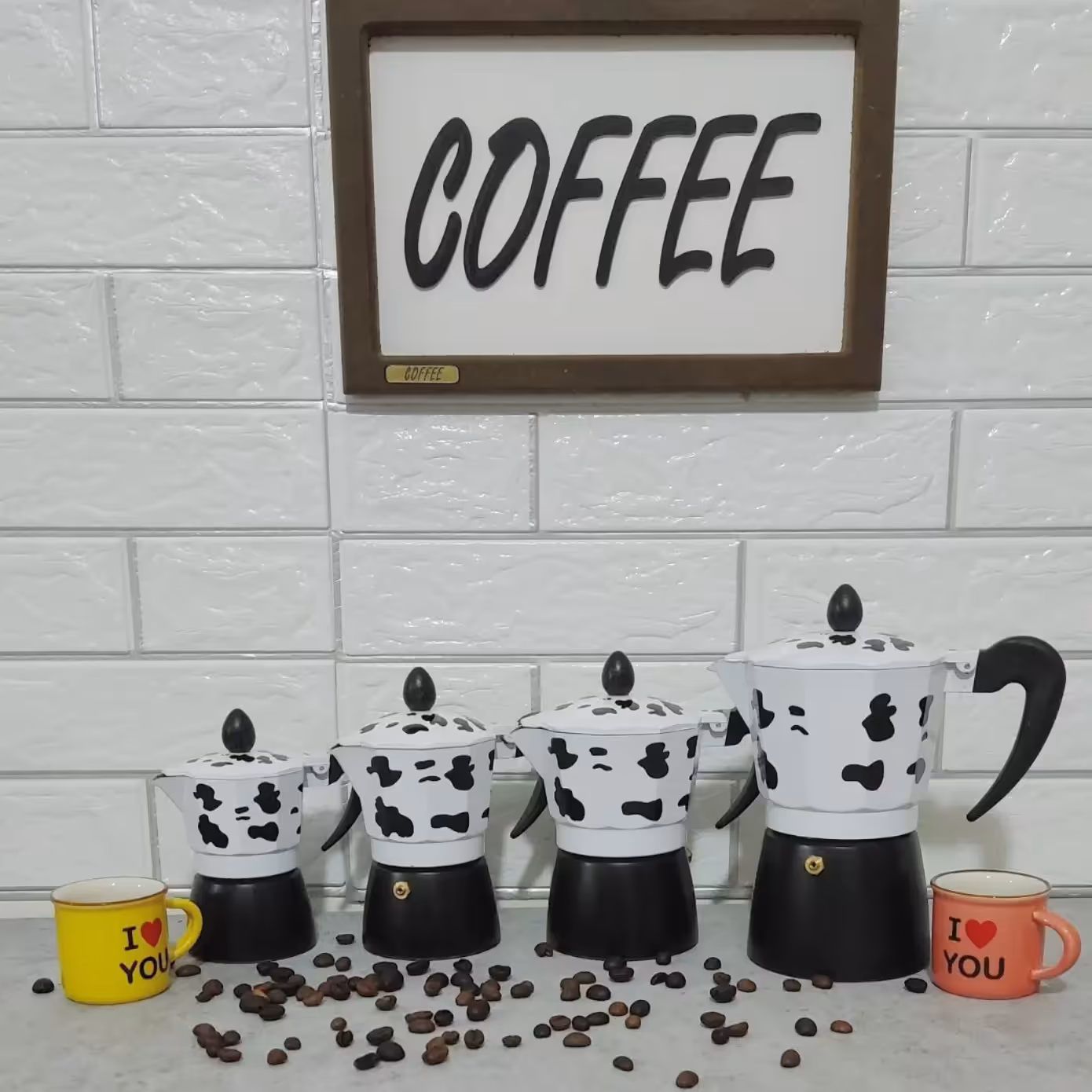 قهوه جوش 3 کاپ طرح گاو 