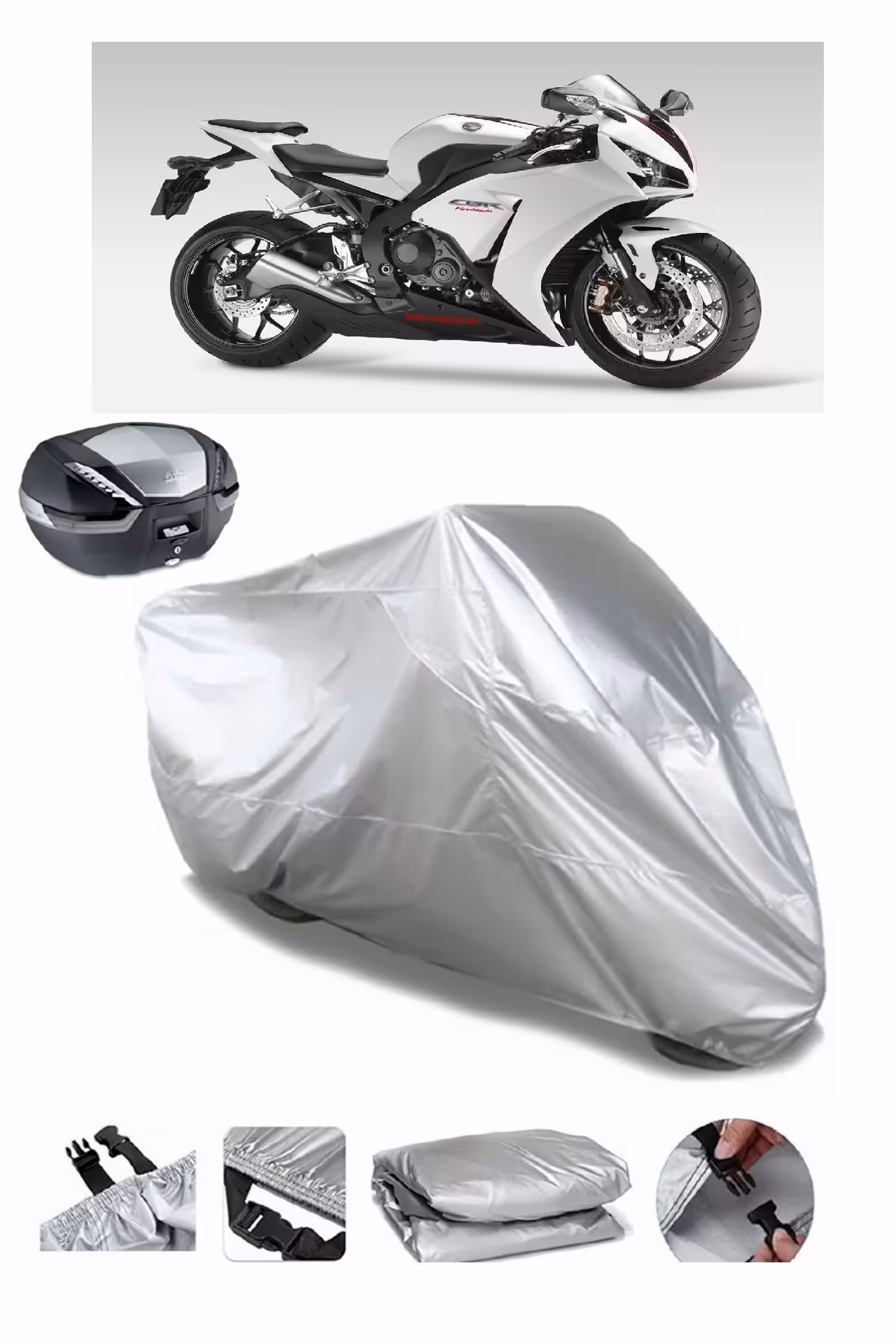 چادر موتورسیکلت HONDA CBR 1000 RR فوق العاده ضخیم موتور سیکلت آبشار کمربند سازگار MotoLion