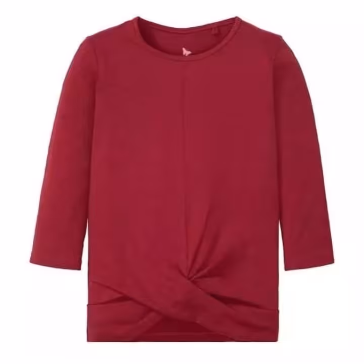 بلوز دخترانه نخی آستین سه ربع بهاری و تابستانه لوپیلو