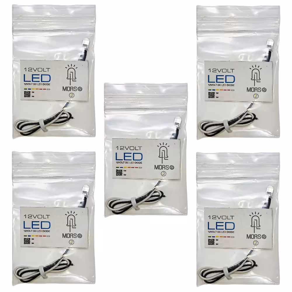 لامپLED ولتاژ کاری12ولت مورس( رنگ سبز-بسته پنج عددی)