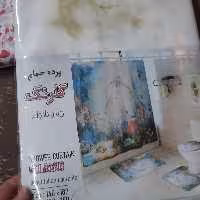 پرده حمام طرحدار  گلرنگ 
