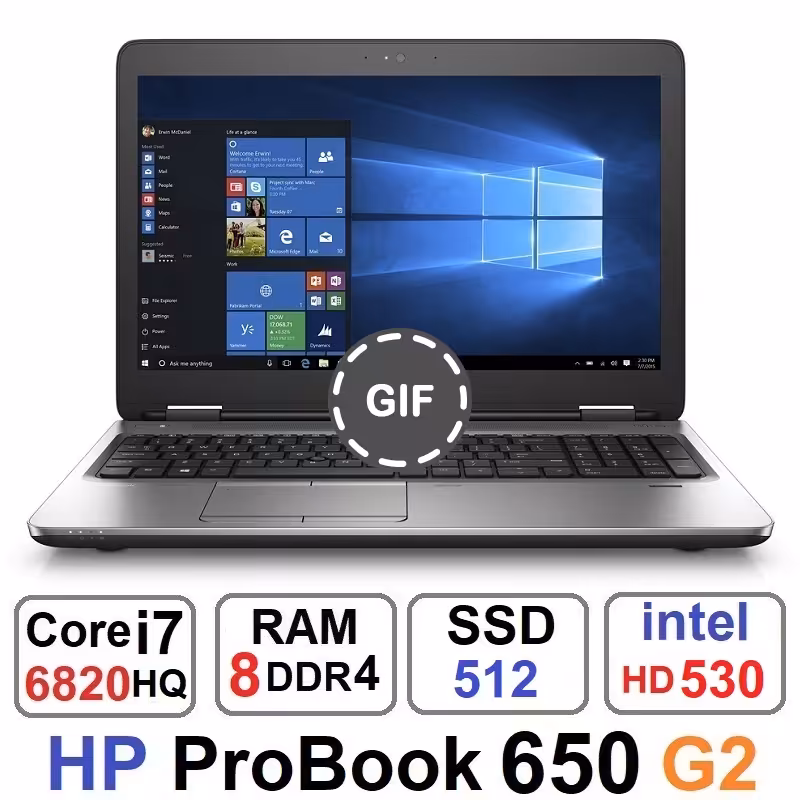 لپ تاپ اچ پی HP ProBook 650 G2 Core i7 6820HQ رم8و512