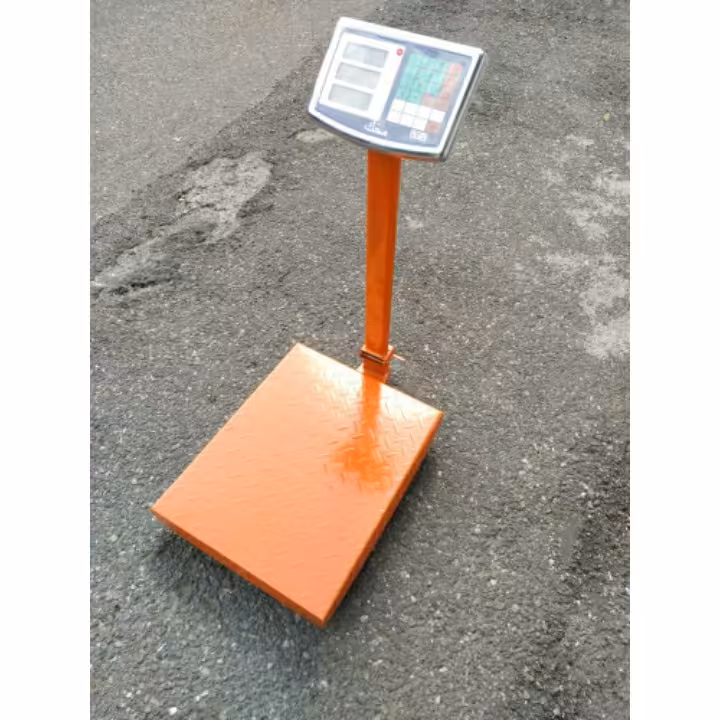 ترازو باسکول 350 کیلوگرمی محک تاشو کفه 40 در 50 عاجدار با گارانتی ارسال رایگان با باربری و پس کرایه 