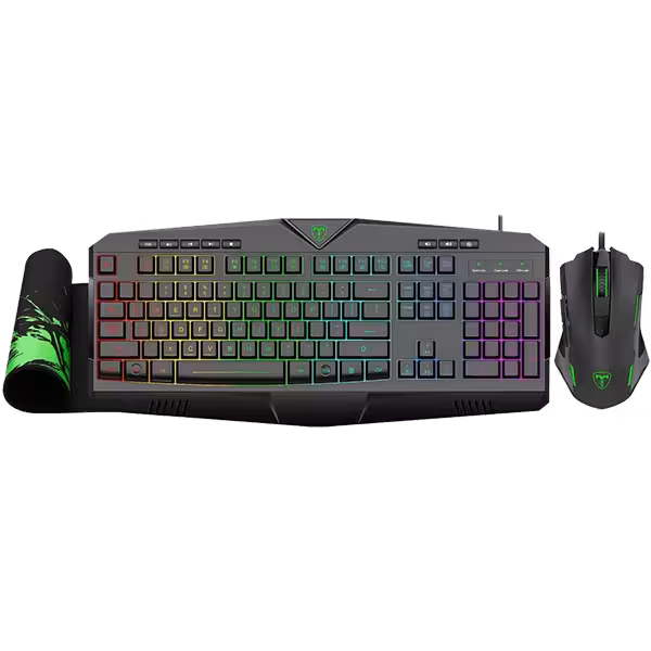 کیبورد و ماوس مخصوص بازی تی دگر مدل T-TGS006 به همراه ماوس پد