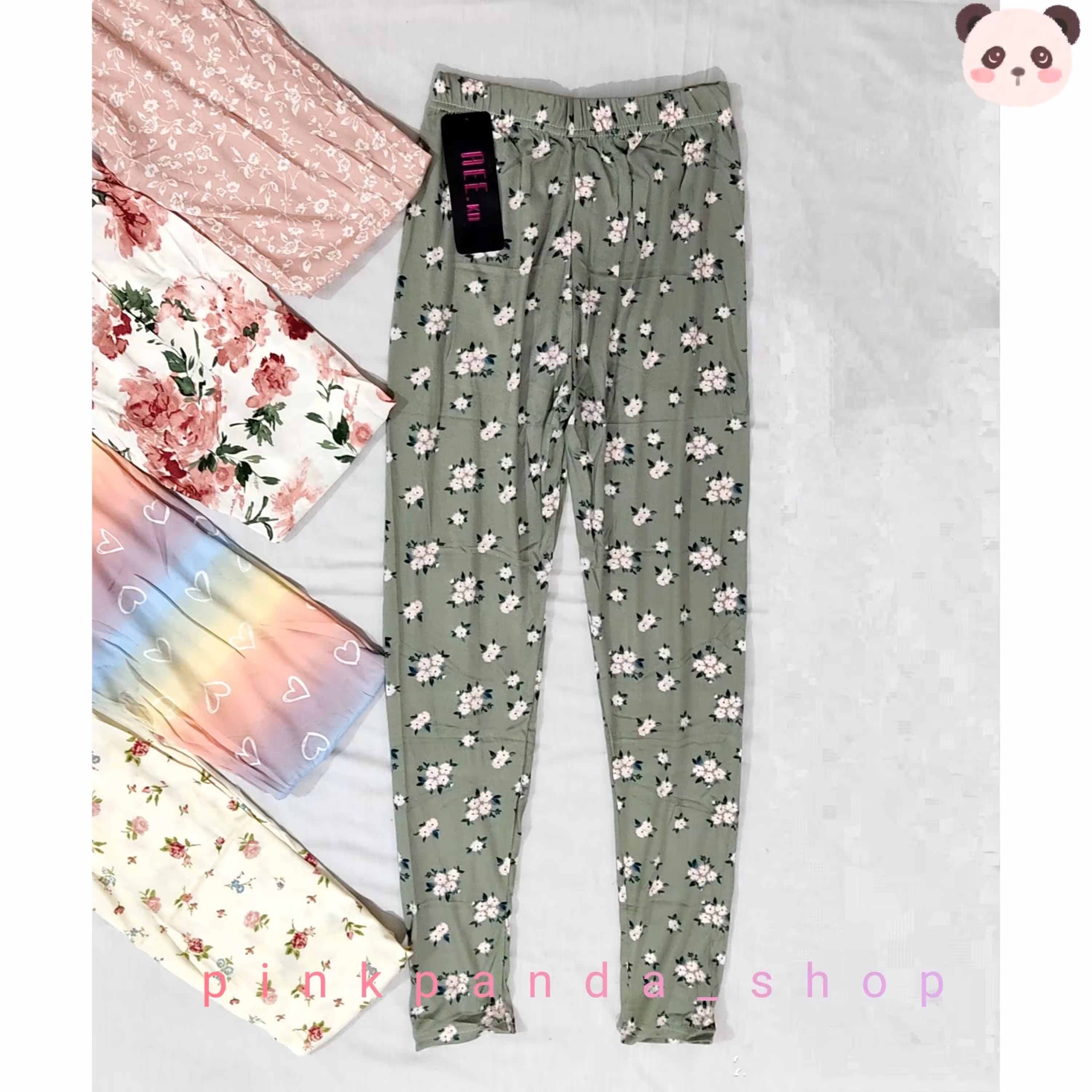 شلوار دخترانه و زنانه گیاهی تابستانه درجه یک(36 تا 40)