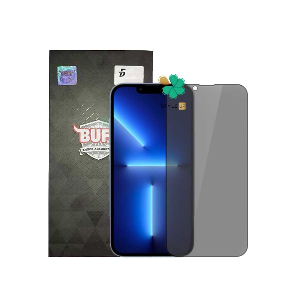 محافظ صفحه شیشه ای بوف 5D Privacy گوشی اپل iPhone 13 Pro