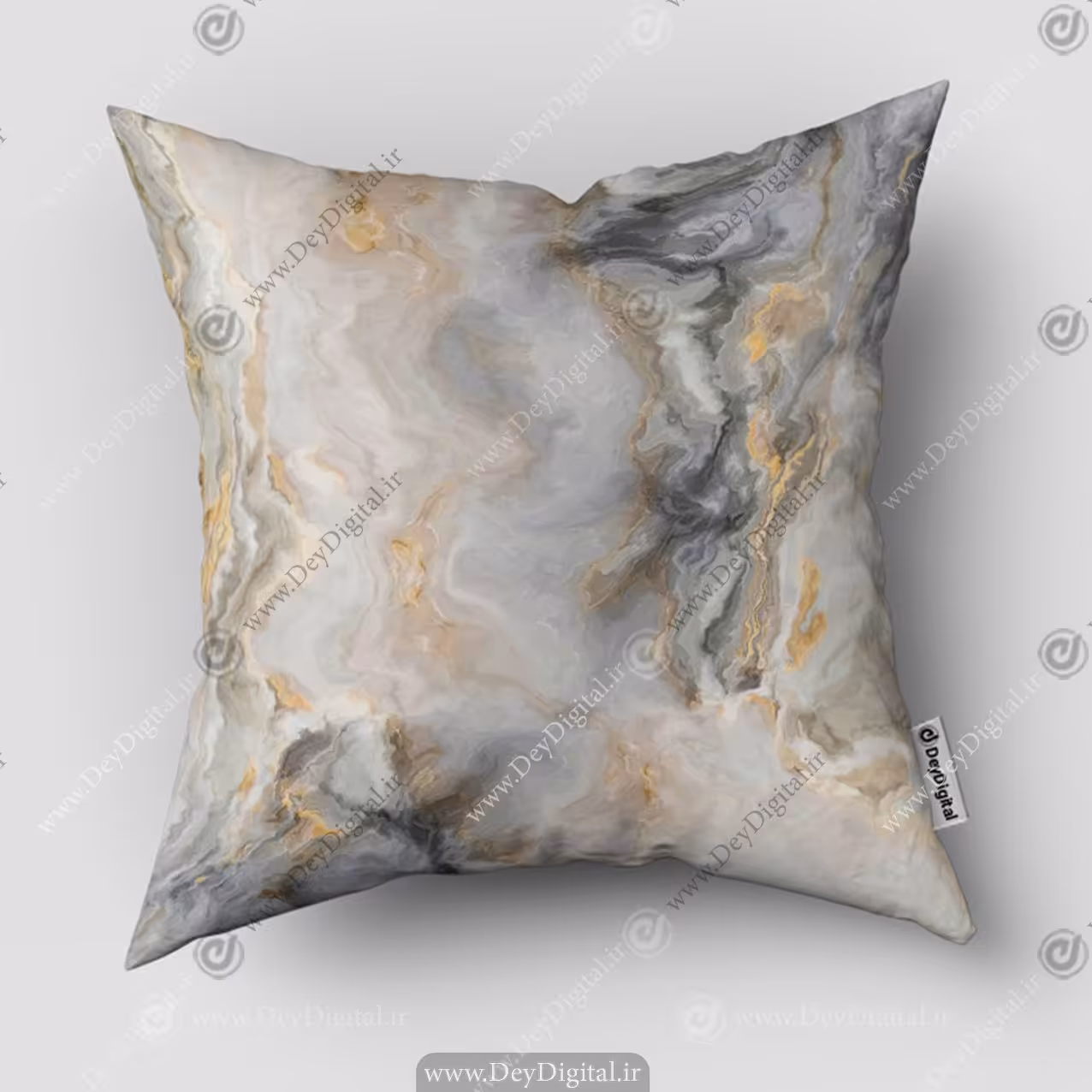 کوسن چاپی طرح سنگ زمینه روشن PK-5378