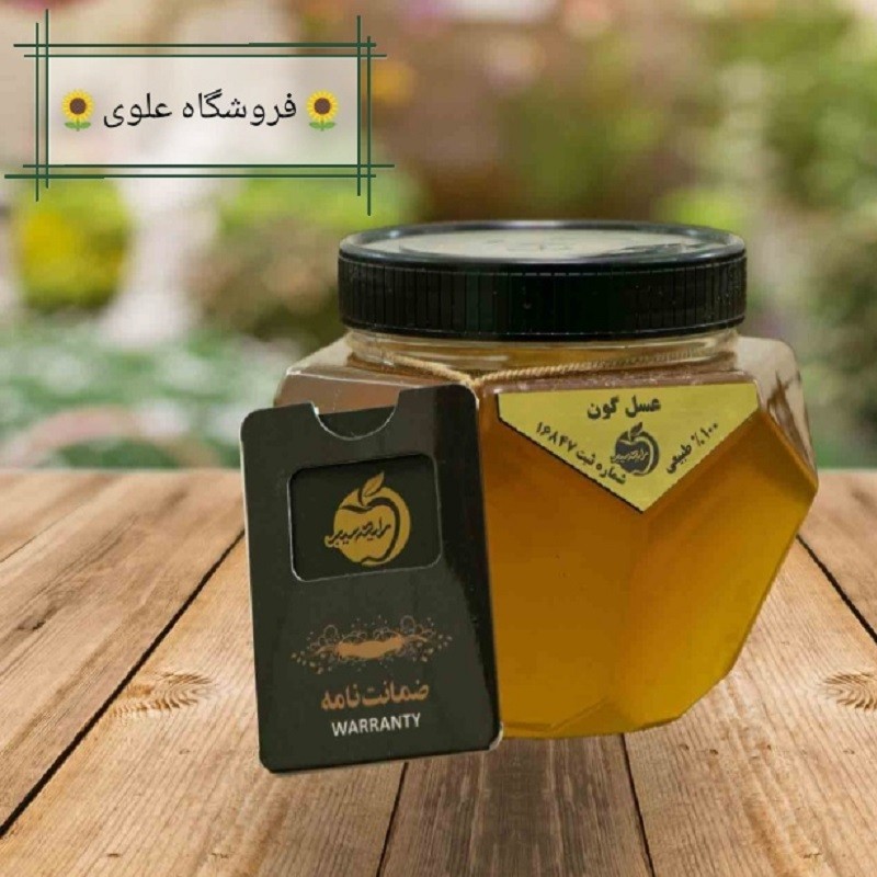 عسل گون نیم کیلویی 100 درصد طبیعی با ضمانت نامه