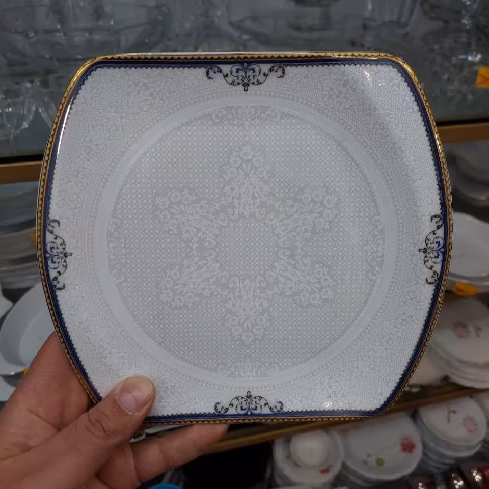 پیشدستی چینی مربع  بسیار شیک و با کیفیت در دو مدل 