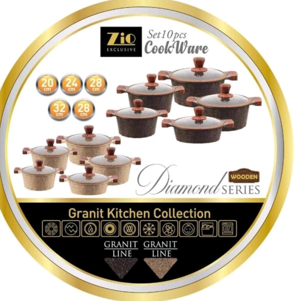سرویس قابلمه زیو طرح الماس ZIO Z-7110
