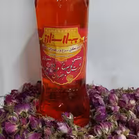 شربت گل سرخ و زعفران از برند بهارستان(محصول قمصرکاشان