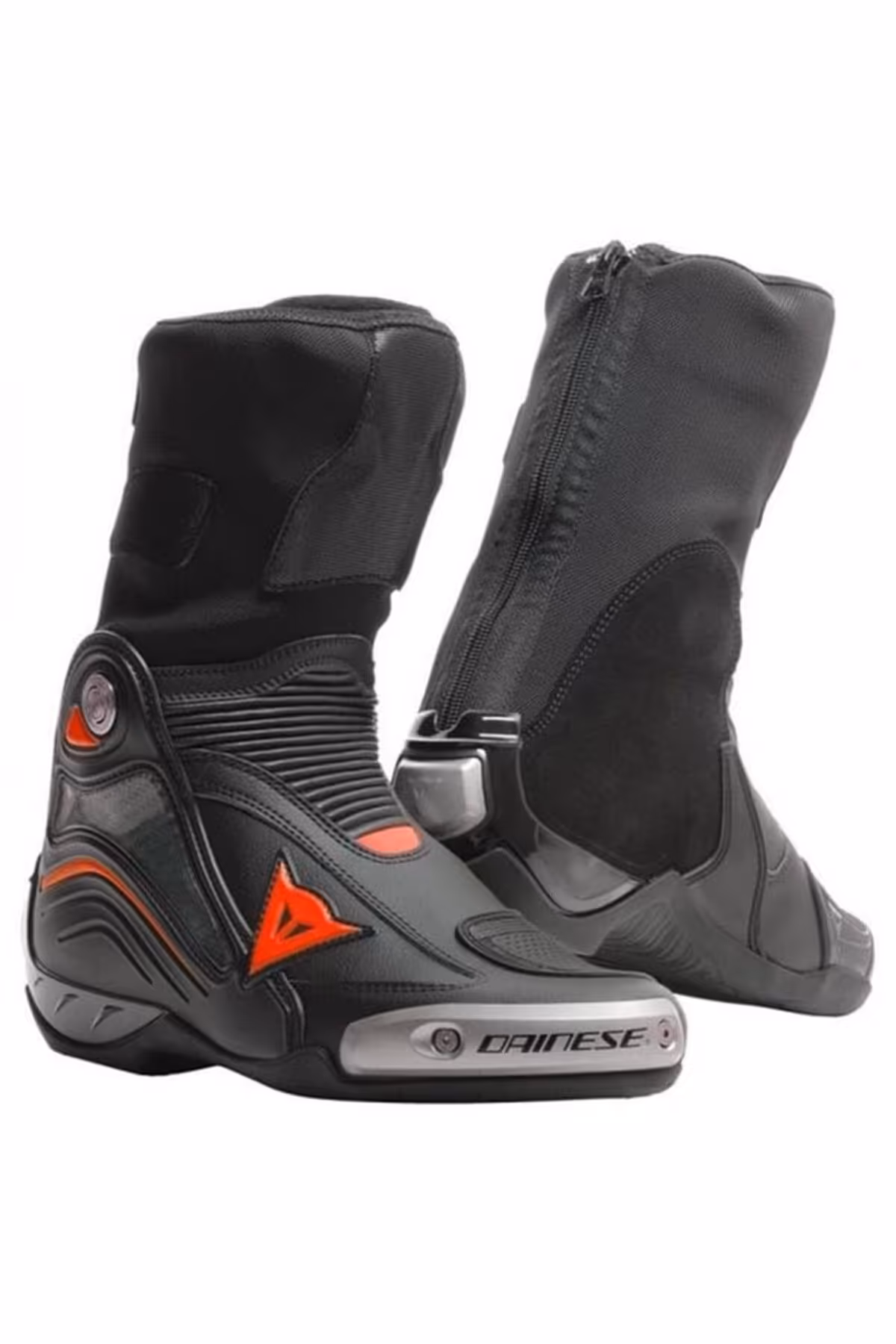 کفش و بوت موتورسیکلت چند رنگ مردانه موتور پوتین چرمی محوری D1 Blk Red Flluo داینس Dainese