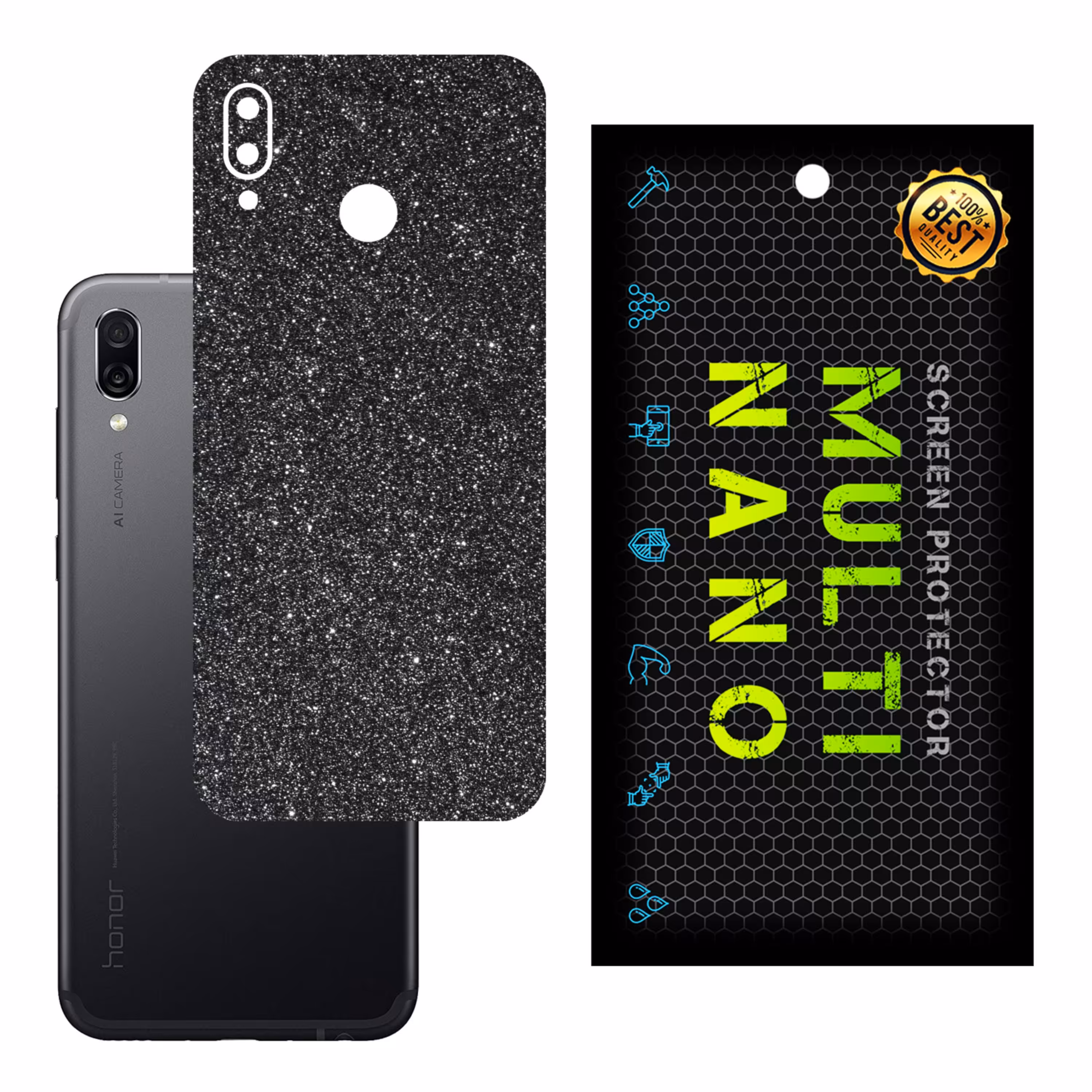 برچسب پوششی MultiNano مدل X-G1F-Gray برای پشت موبایل هوآوی Honor Play