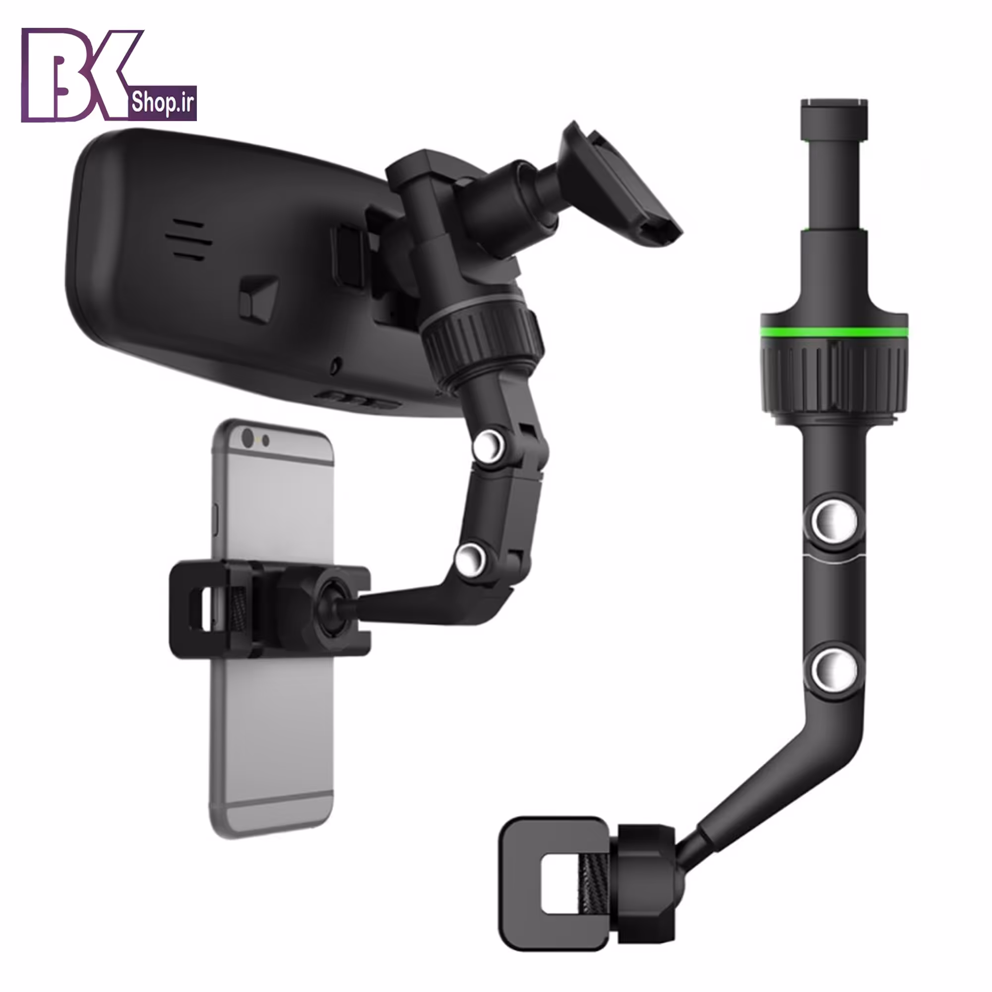 هولدر پایه نگهدارنده موبایل مدل زیر آینه ای اصلی 360 درجه کیفیت عالی و پرفروش