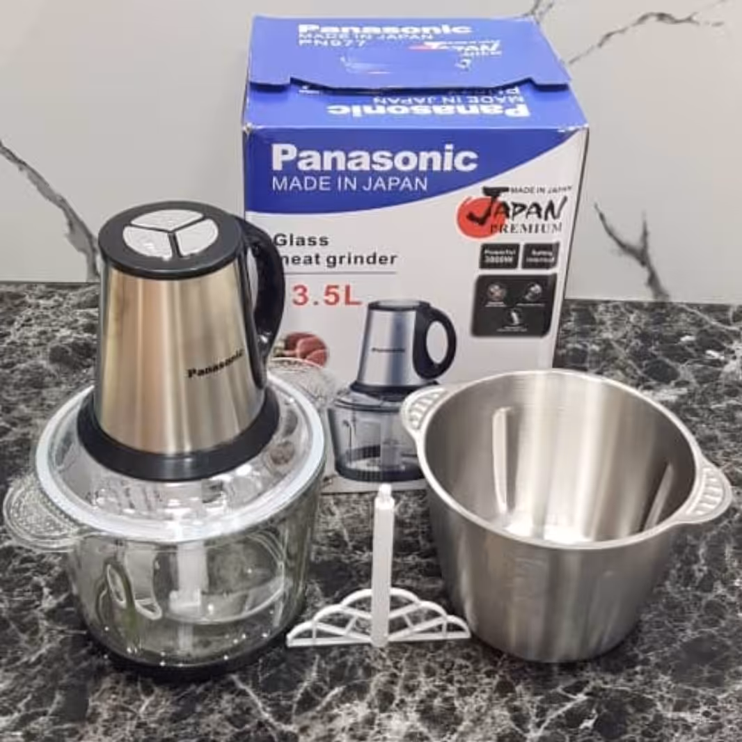 خردکن 3.5 لیتری پاناسونیک دارای 2 کاسه استیل و پیرکس 