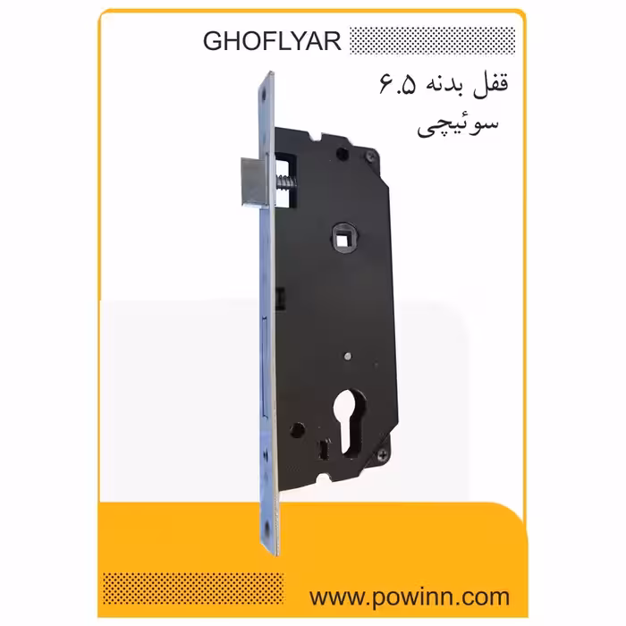 قفل بدنه 6/5 قفلیار سوئیچی بدون جعبه - پاوین