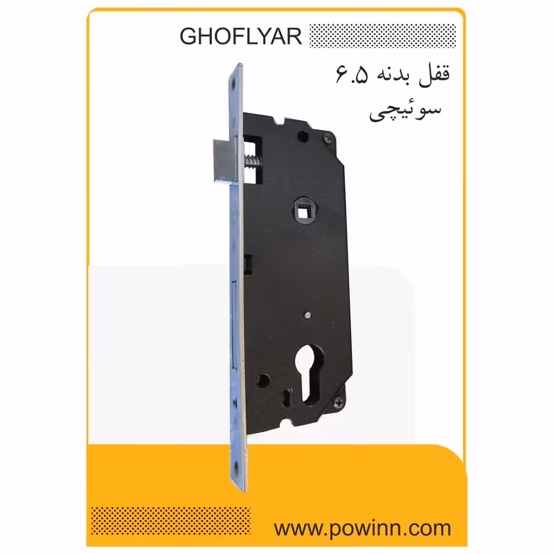 قفل بدنه 6/5 قفلیار سوئیچی بدون جعبه - پاوین