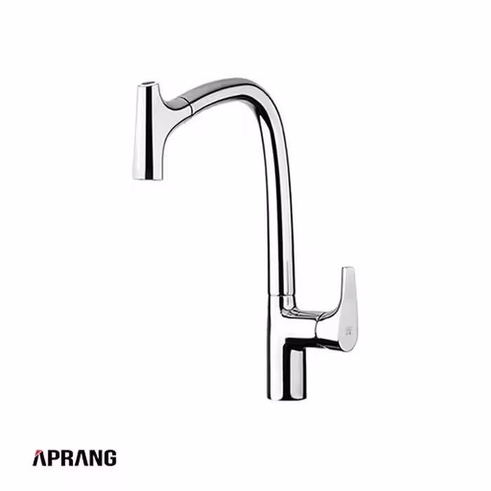 شیر آشپزخانه کی دبلیو سی مدل کرو پول اوت – Curve Pull Out - کروم