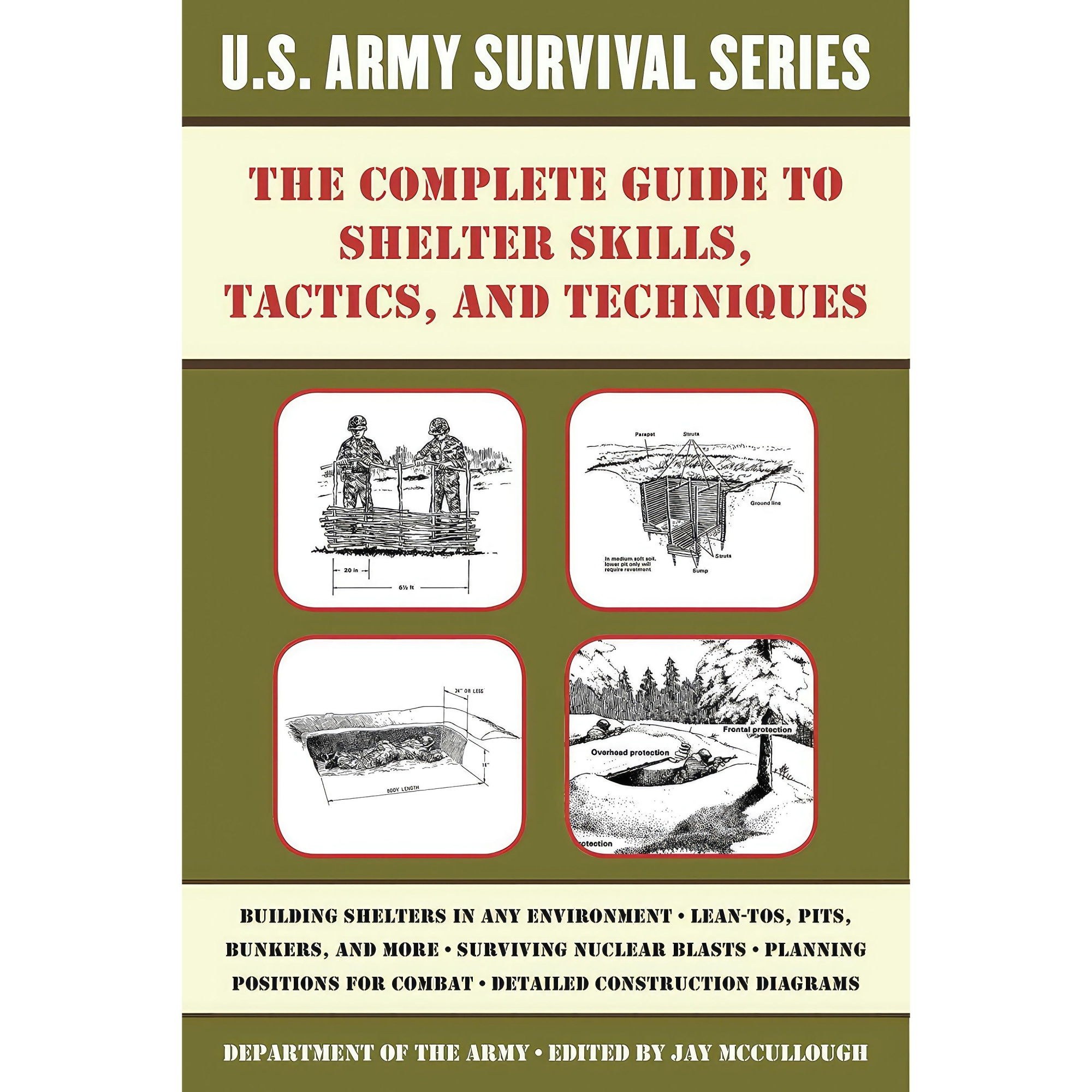 کتاب زبان اصلی The Complete US Army Survival Guide to Shelter Skills Tactics and