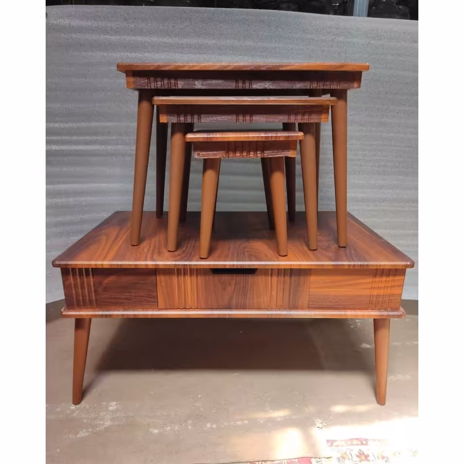 جلو مبلی و میز عسلی سه تیکه وکیوم طرح دلسا