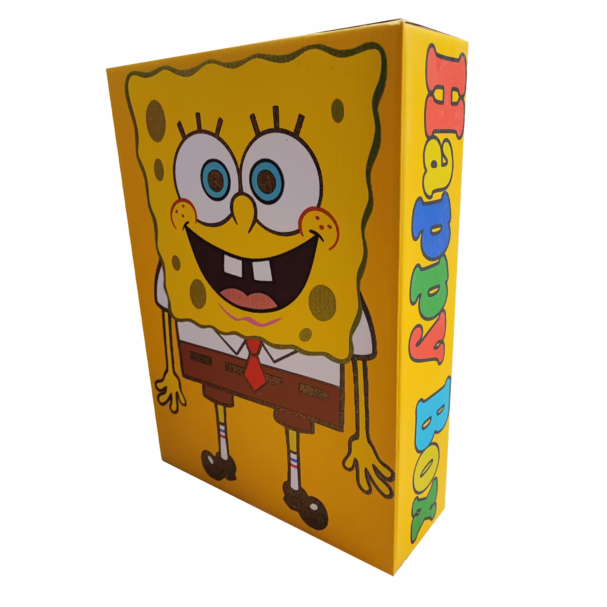 بسته شانسی مدل هپی باکس بزرگ اکلیلی - طرح باب اسفنجی - شامل کتاب و اسباب بازی
