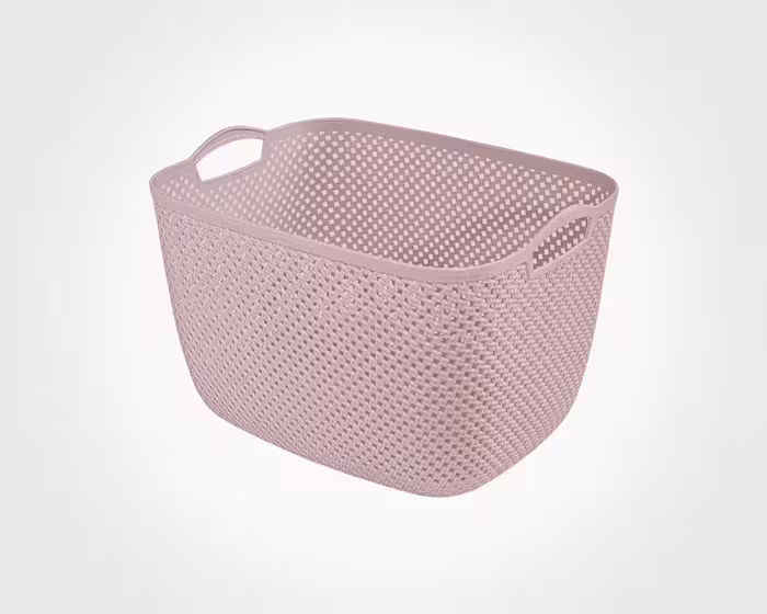 سبد رخت مستطیل بزرگ طرح بافت لیمون کد 2137
