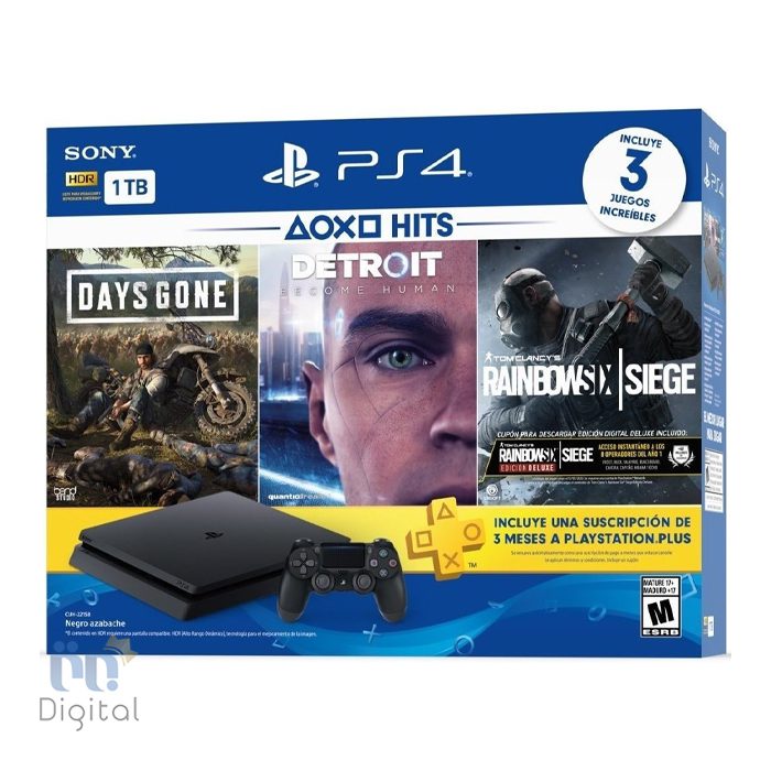 کنسول سونی مدل 2215B PlayStation 4 Slim ظرفیت 1 ترابایت ریجن 1