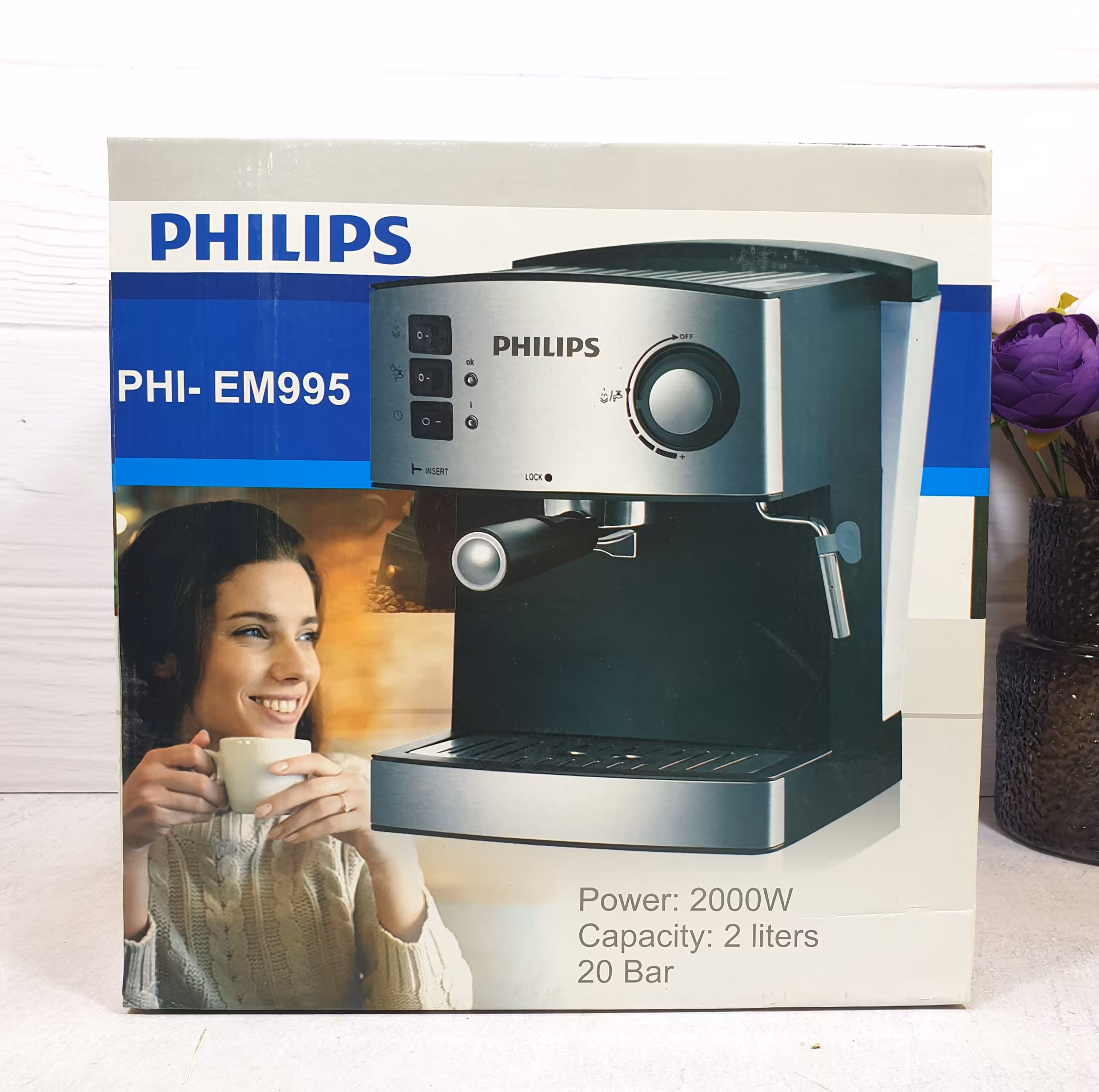 اسپرسوساز فیلیپس مدل PHI995 (20بار2000وات) برای تولید لاته کاپوچینو اسپرسو دابل افوگاتو امریکانو نسکافه