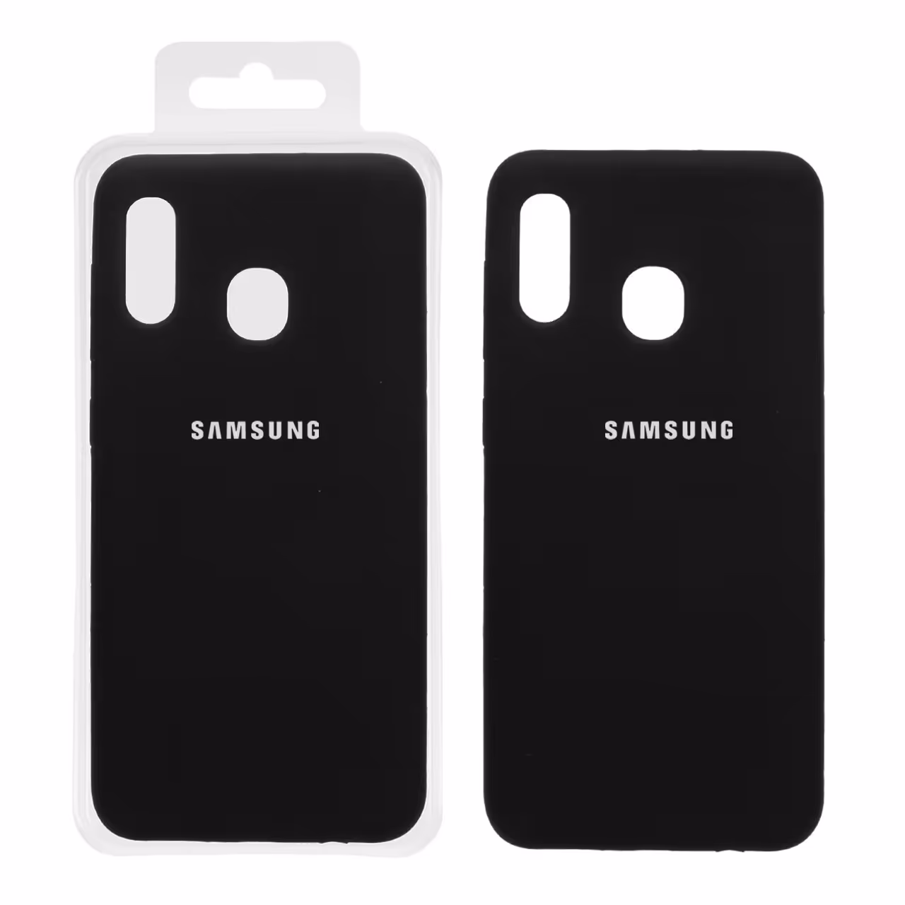 قاب-گارد موبایل سیلیکونی پاک کنی اورجینال درجه یک Samsung A20-A30 - مشکی (پک دار)