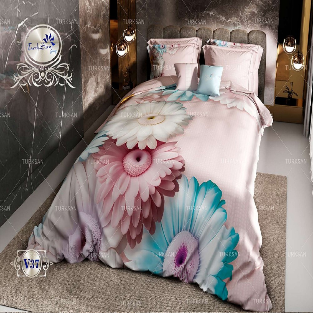 سرویس روتختی مخمل ترکسان کد V-37 دونفره 8 تکه