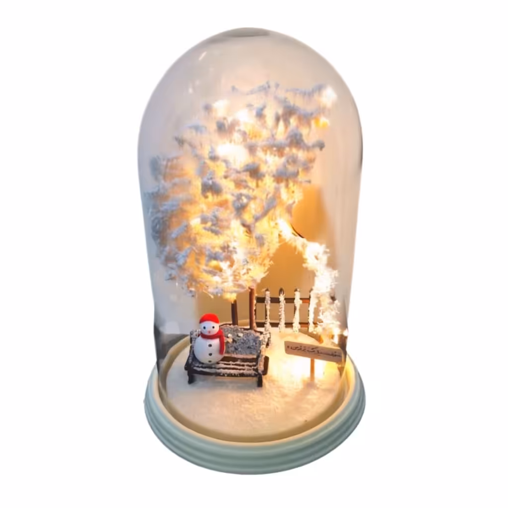 چراغ خواب پارک طرح زمستانی تزیین دکوراتیو با نور آرامش‌بخش - فروشگاه اینترنتی گشنیز