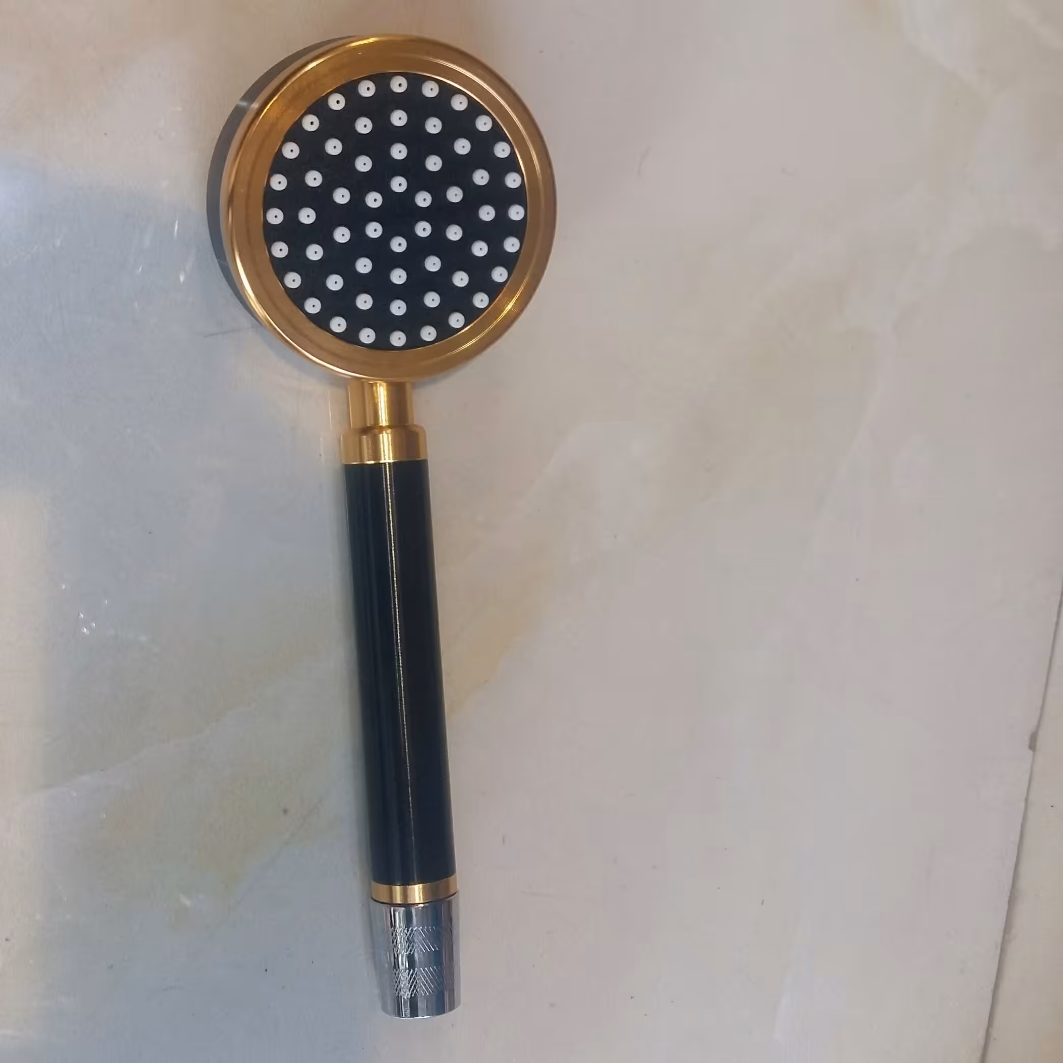 سردوش فلزی مشکی طلا یی