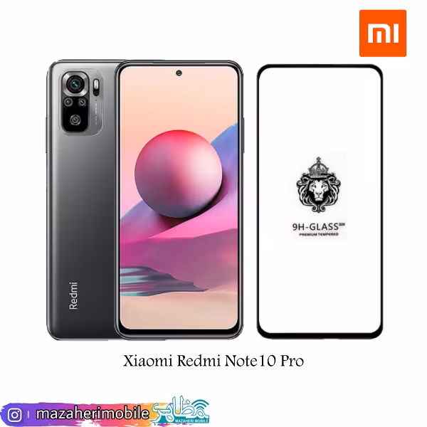 محافظ صفحه موبایل مدل  Xiaomi Redmi Note10 pro/ProMax برند OG طلایی - فروشگاه موبایل مظاهری