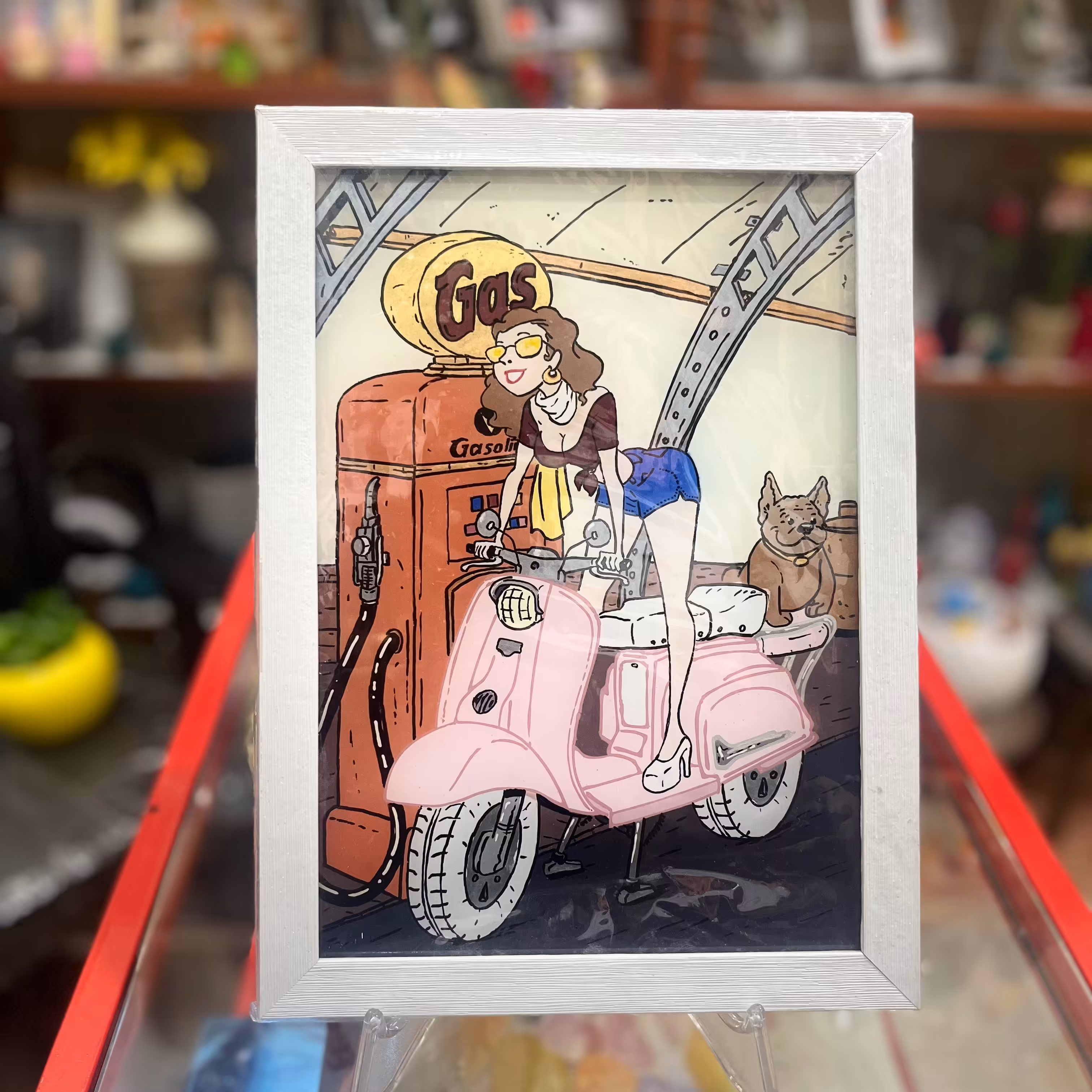 تابلو ویترای طرح پمپ گاز 