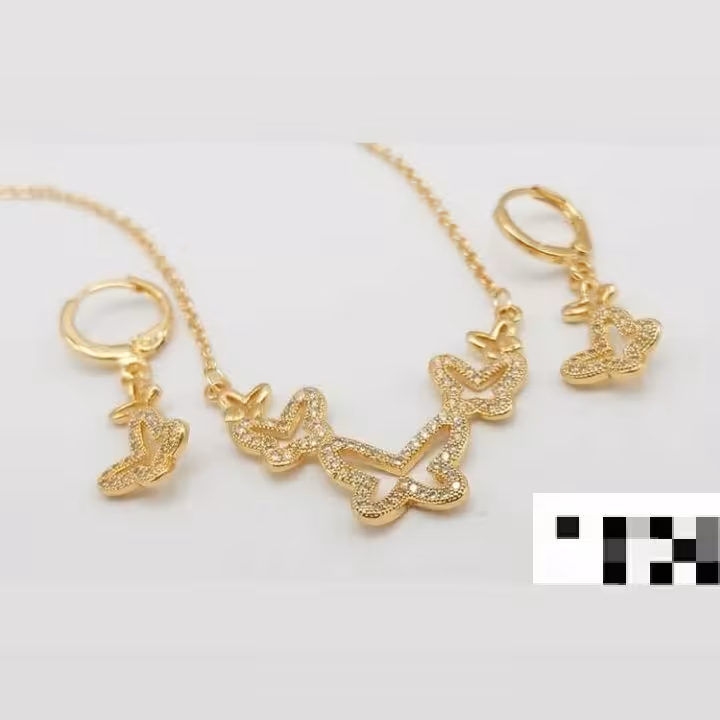 نیم ست زنانه دخترانه جذاب پروانه استیل طرح 9