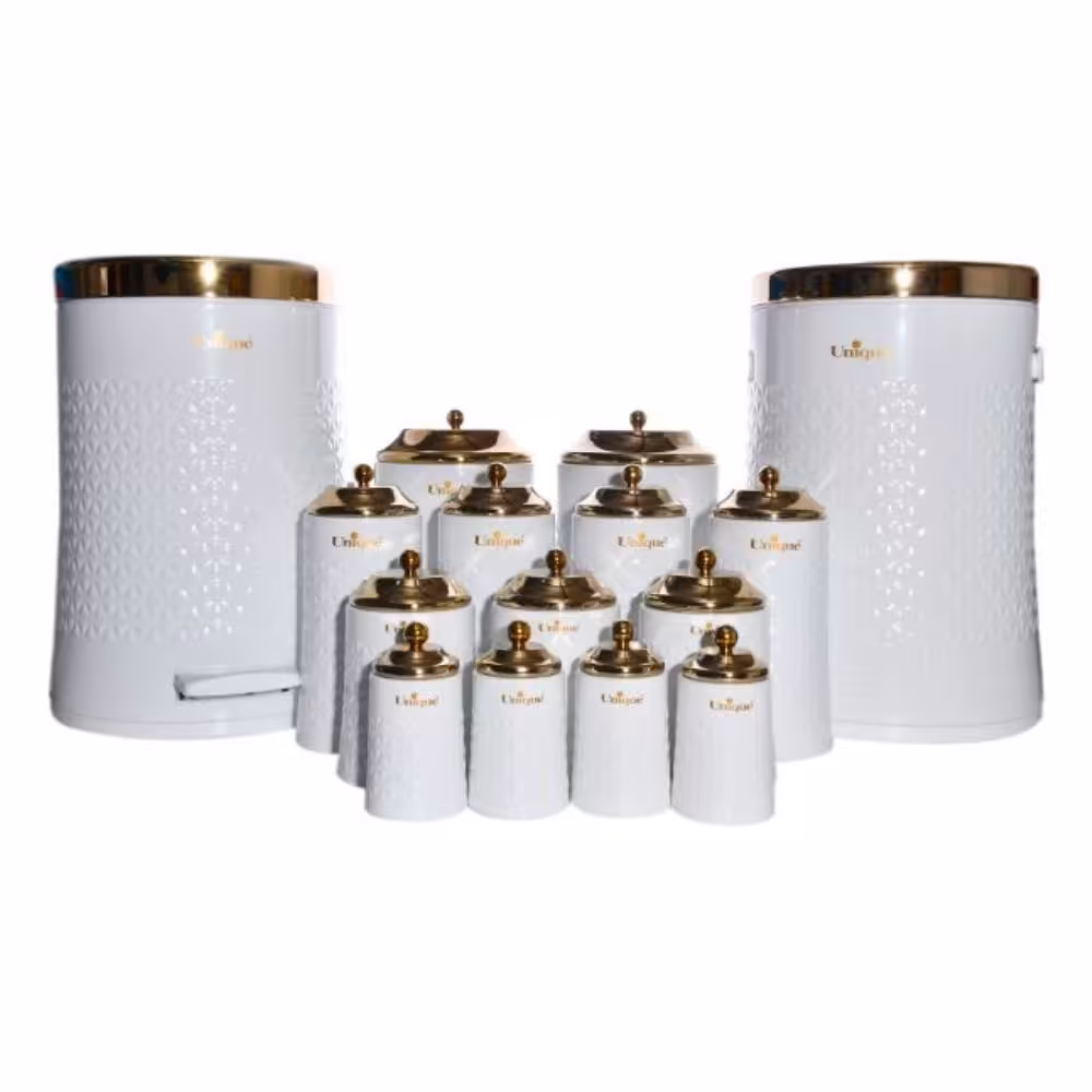 ست 17 پارچه سفید استیل گلکسی یونیک مدل 4717