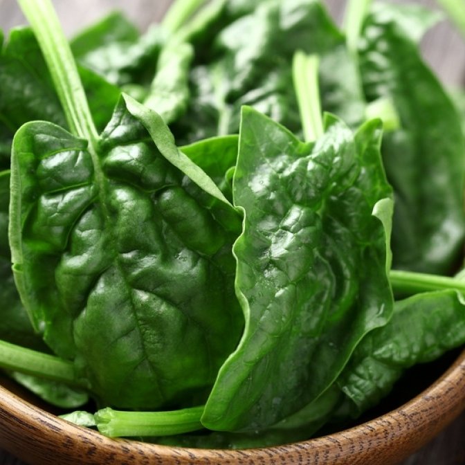 سبزی اسفناج تازه خرد شده 500 گرمی