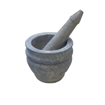 هاون سنگی طرح گرد سایز کوچک