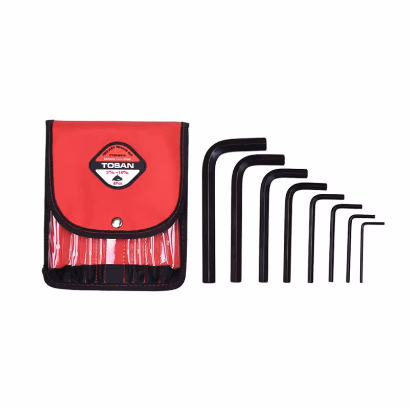 ست 10 عددی آچار آلن شش پر کوتاه توسن مدل T726-B1510