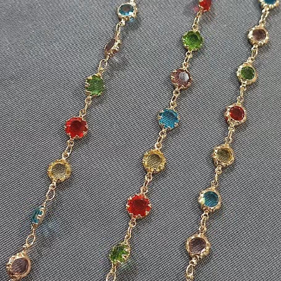 دستبند رنگی(برنجی)