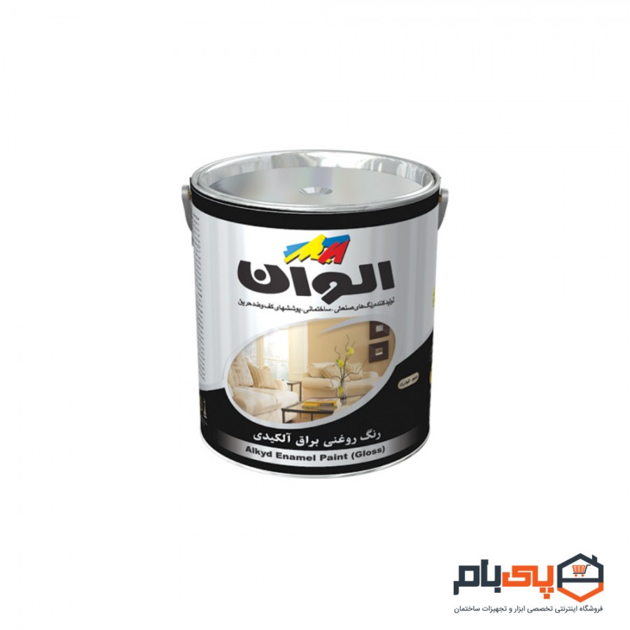 رنگ روغنی براق آلکیدی الوان مدل ALCO-2007 حجم کوارت