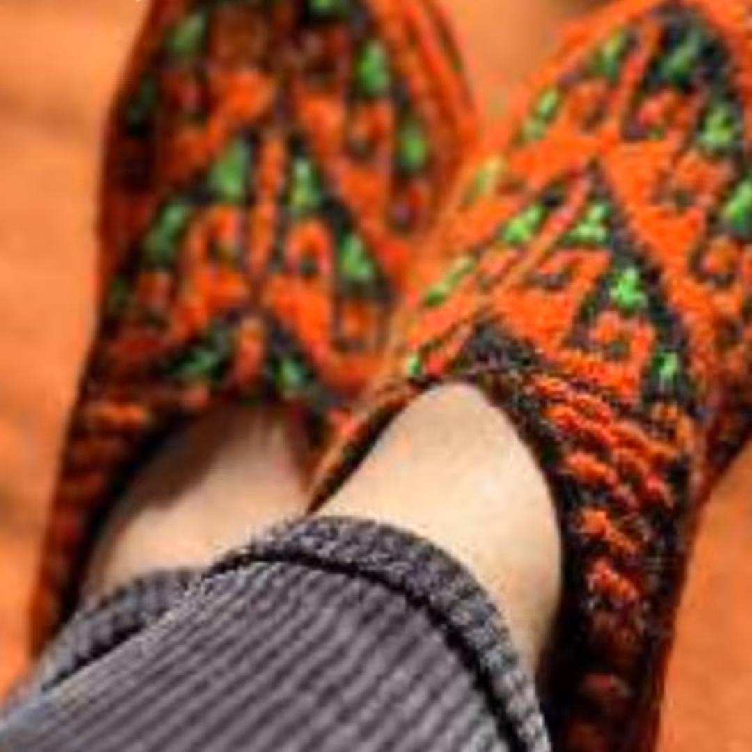 خرید عمده کلاه شالگردن جوراب پاپوش بافت (12جفت با هم از تولیدکننده جوراب)