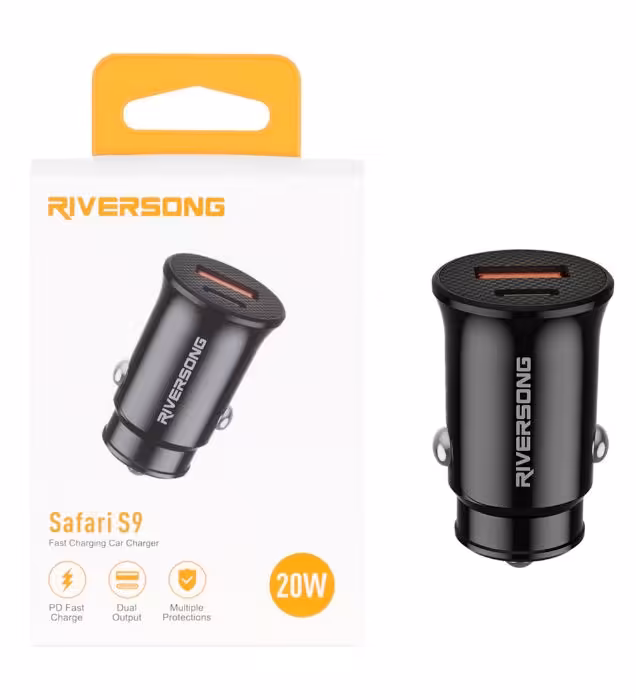شارژر فندکی فست و PD دو پورت ریورسانگ مدل Safari S9 CC22 20W