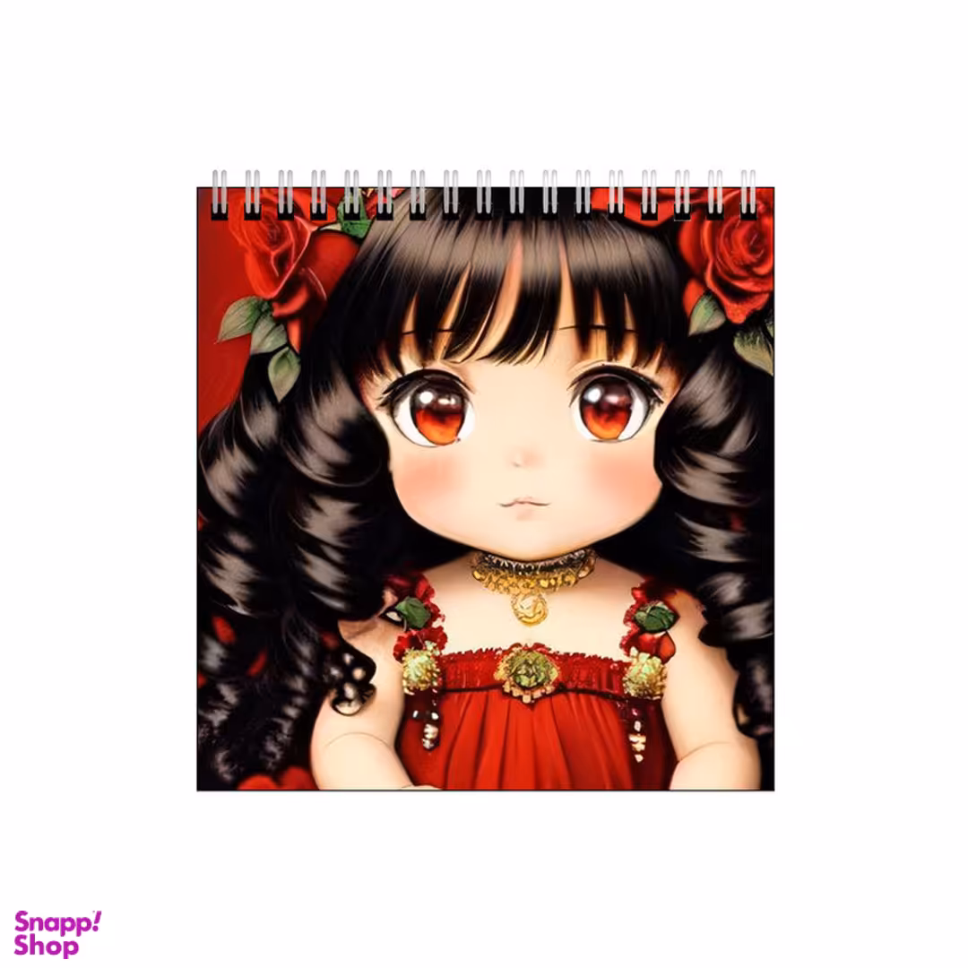 دفتر طراحی بامبیلیپ طرح دختر و رزها کد 5245171