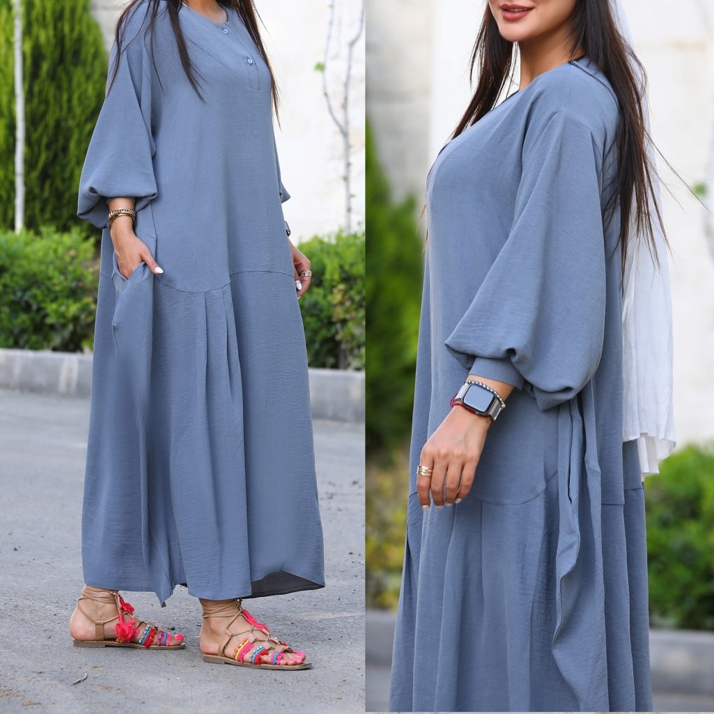 پیراهن مانتویی جنس ابرو بادی فری سایز 40تا52