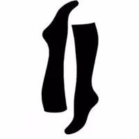 جوراب مشکی بهبود سه ربع کفدار 40