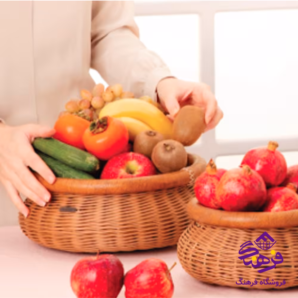 سبدبافت زيبا خوشه چين 2