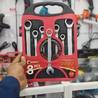 ست آچار 8عددی یکسر رینگ جغجغه ای مارک موبینس (سایز 8.10.11.12.13.14.17.19) ارسال رایگان آوان ابزار 