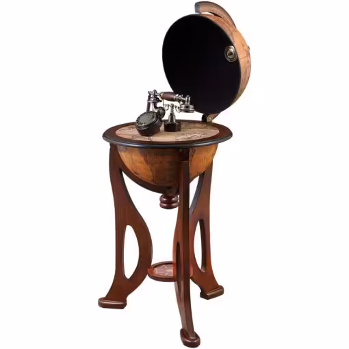 میز تلفن لوتوس کره چوبی کد TG-812 رنگ BR