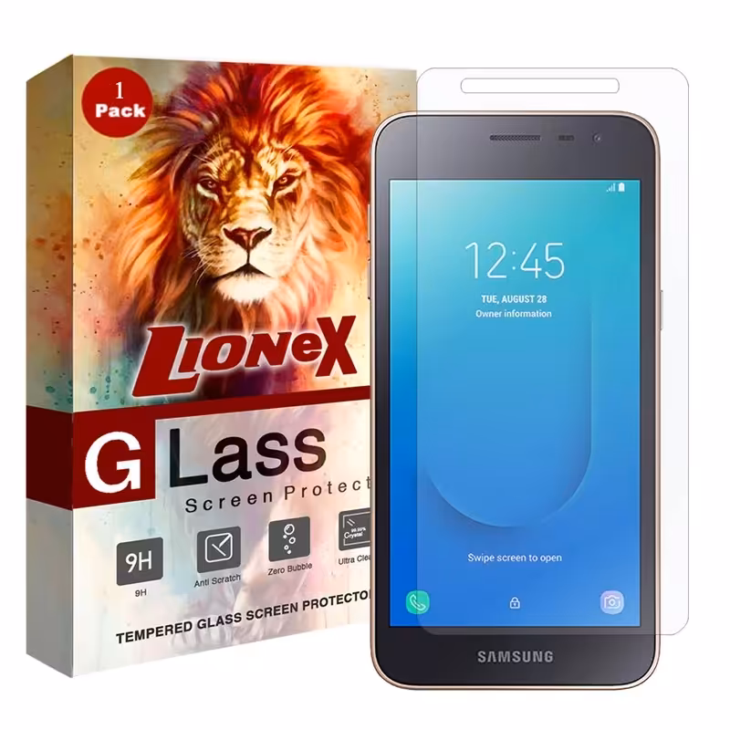 گلس سامسونگ samsung galaxy j2 core محافظ صفحه نمایش Samsung J2 CORE 2019  j260  گلس شفاف جی دو کور  جی تو 2 کور